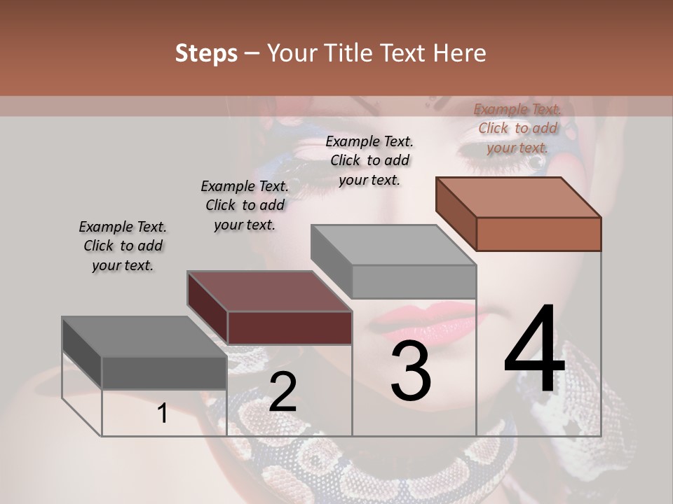 Portrait Expression Snake PowerPoint Template