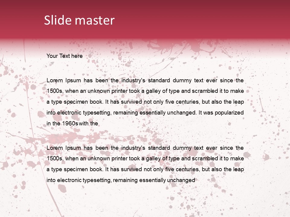 Dirty Stain Blob PowerPoint Template