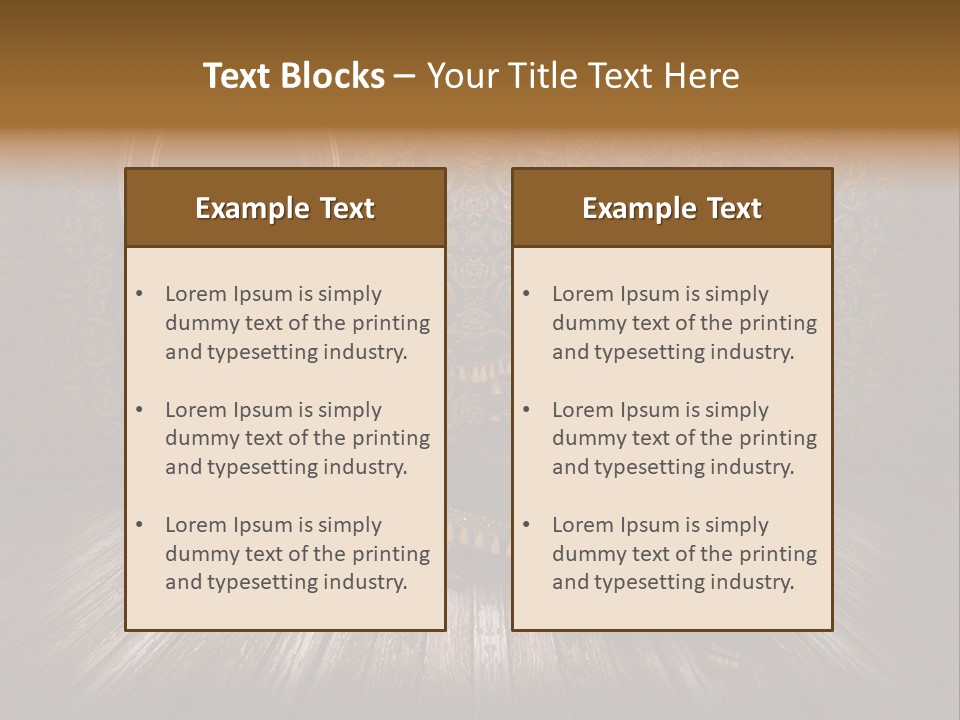 Antique Building Stone PowerPoint Template