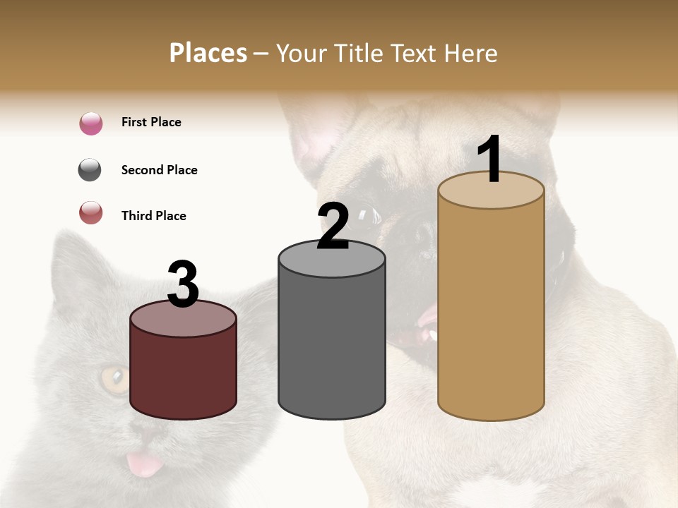 Defender Watching Puppy PowerPoint Template