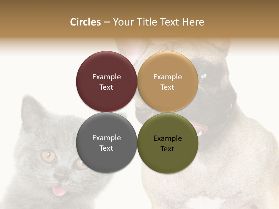 Defender Watching Puppy PowerPoint Template