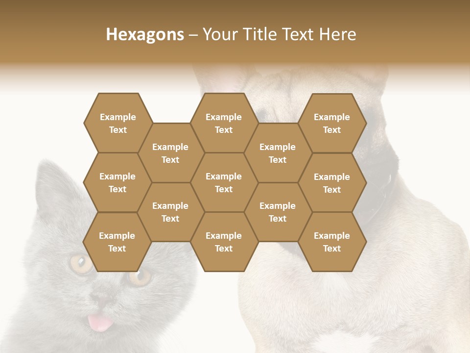 Defender Watching Puppy PowerPoint Template