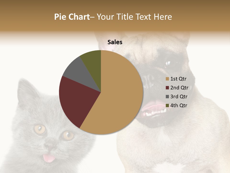 Defender Watching Puppy PowerPoint Template