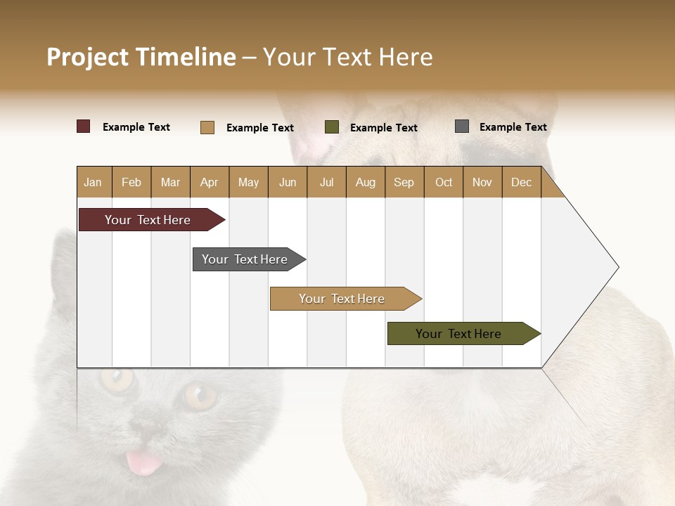 Defender Watching Puppy PowerPoint Template