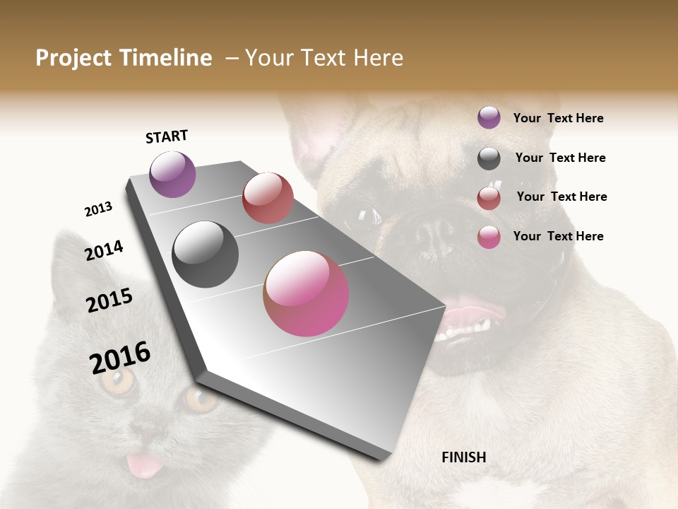 Defender Watching Puppy PowerPoint Template