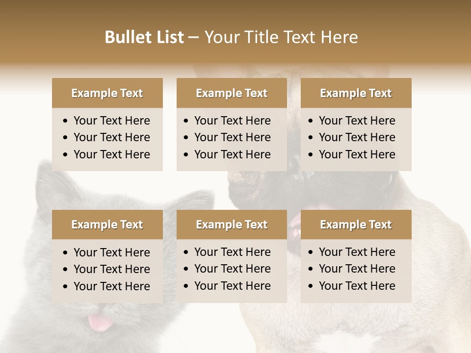 Defender Watching Puppy PowerPoint Template