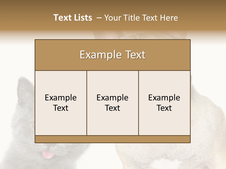 Defender Watching Puppy PowerPoint Template