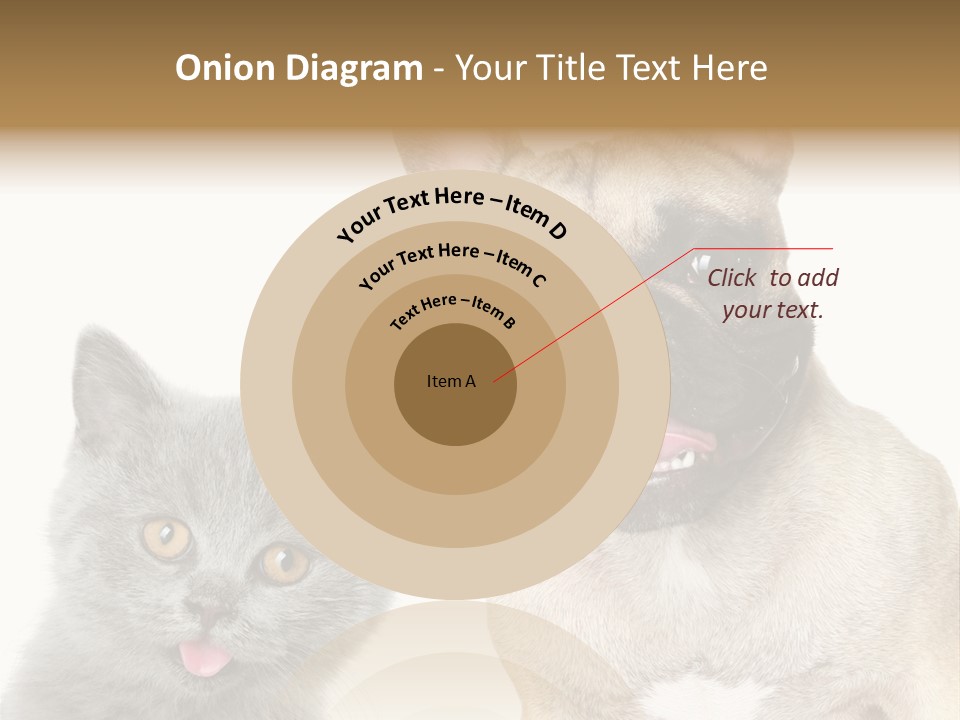 Defender Watching Puppy PowerPoint Template