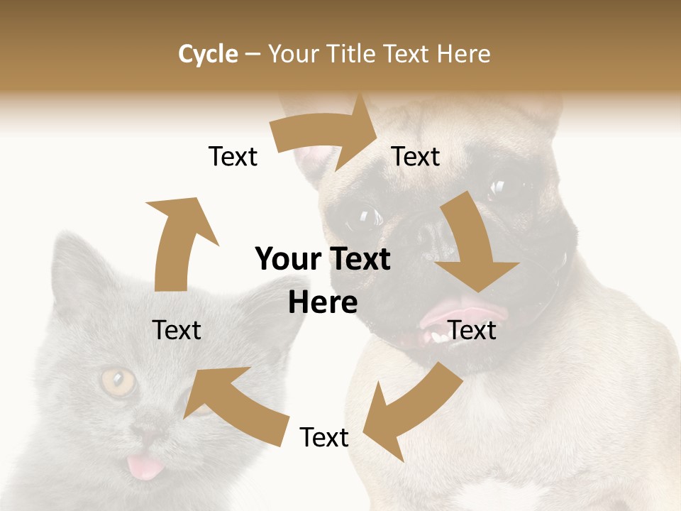 Defender Watching Puppy PowerPoint Template