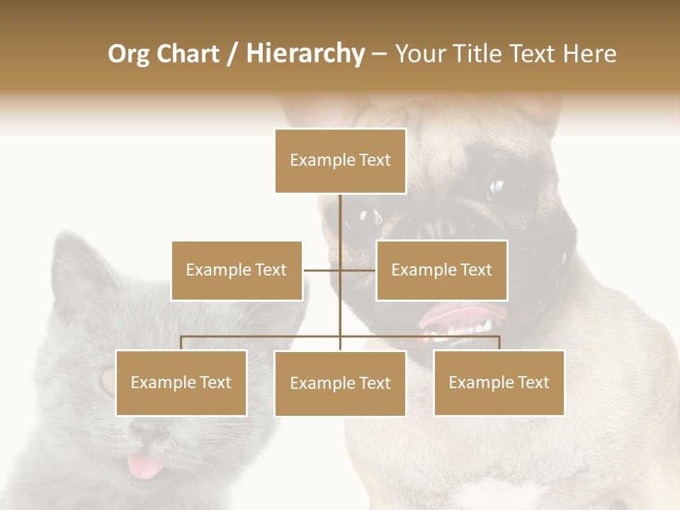 Defender Watching Puppy PowerPoint Template