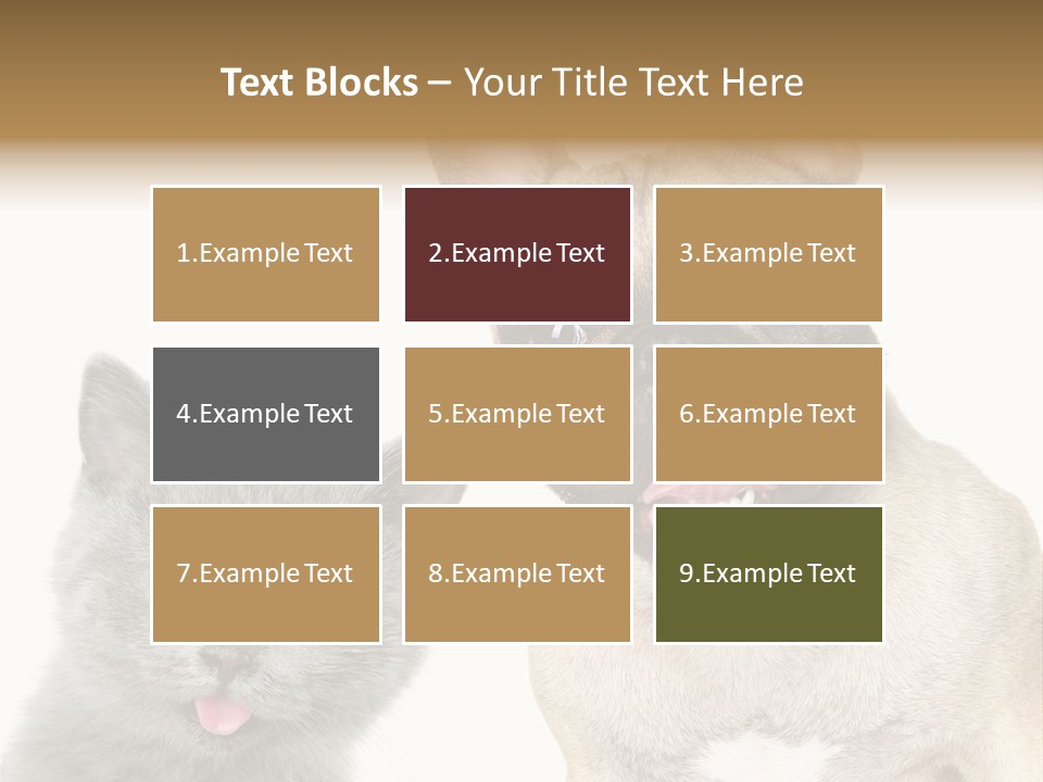 Defender Watching Puppy PowerPoint Template