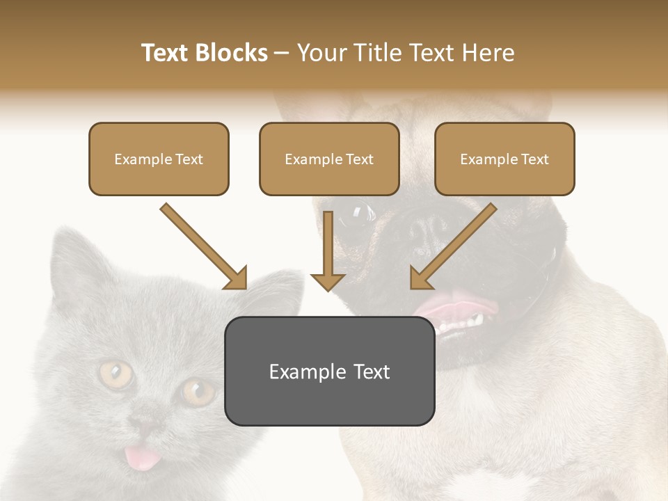 Defender Watching Puppy PowerPoint Template