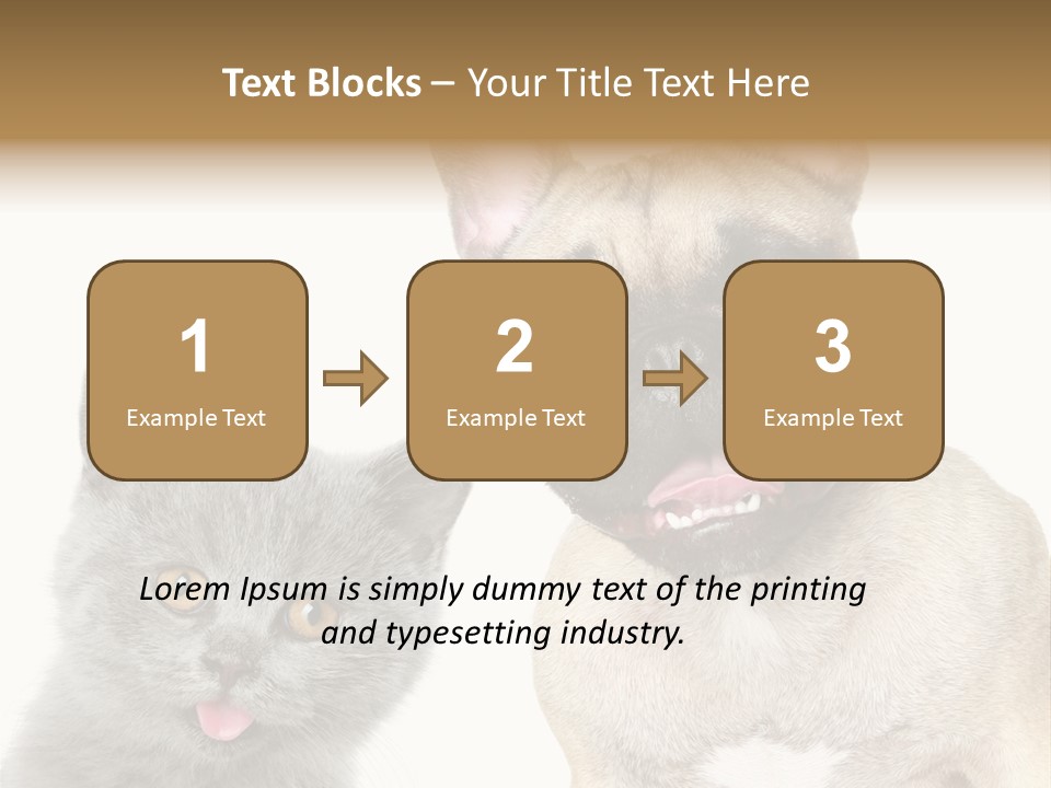 Defender Watching Puppy PowerPoint Template