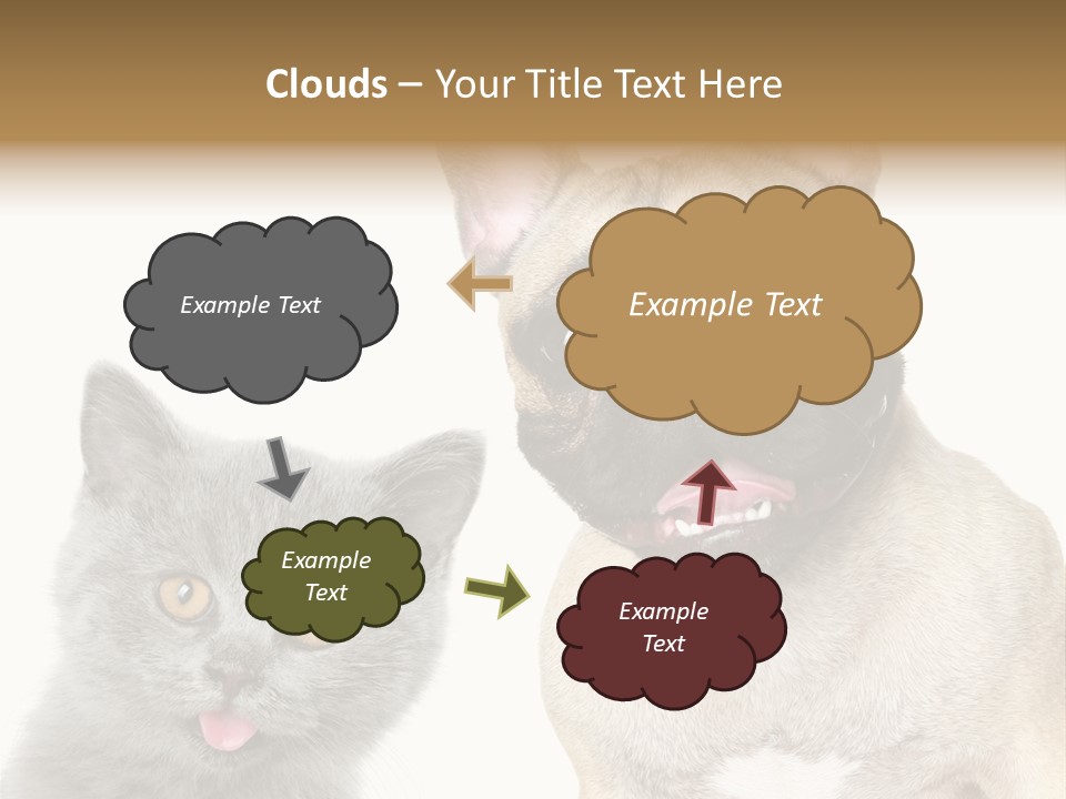 Defender Watching Puppy PowerPoint Template