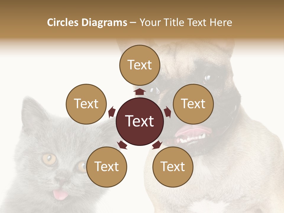 Defender Watching Puppy PowerPoint Template