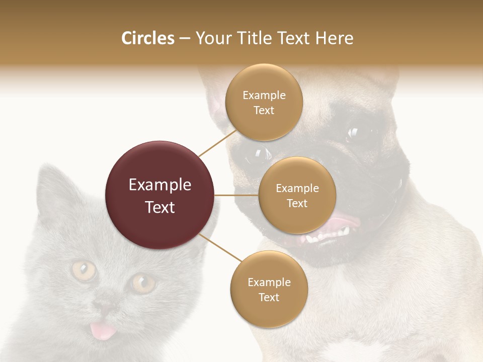 Defender Watching Puppy PowerPoint Template