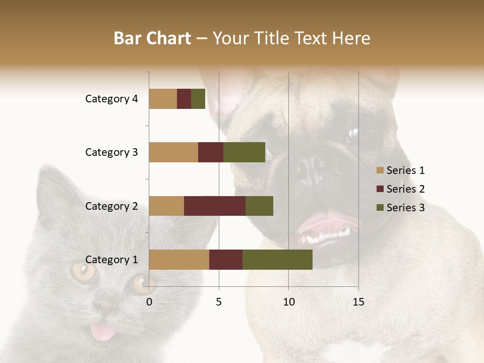 Defender Watching Puppy PowerPoint Template