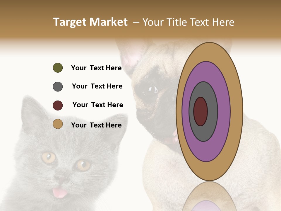 Defender Watching Puppy PowerPoint Template