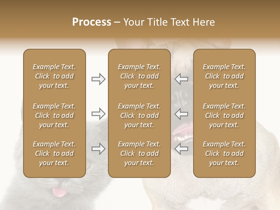 Defender Watching Puppy PowerPoint Template