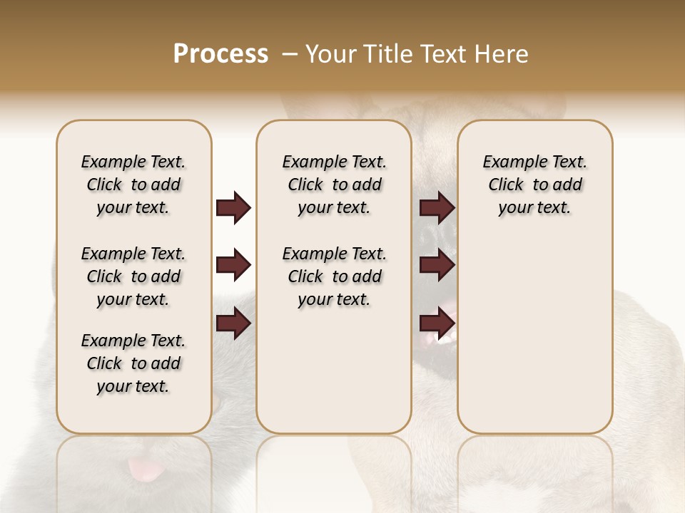 Defender Watching Puppy PowerPoint Template