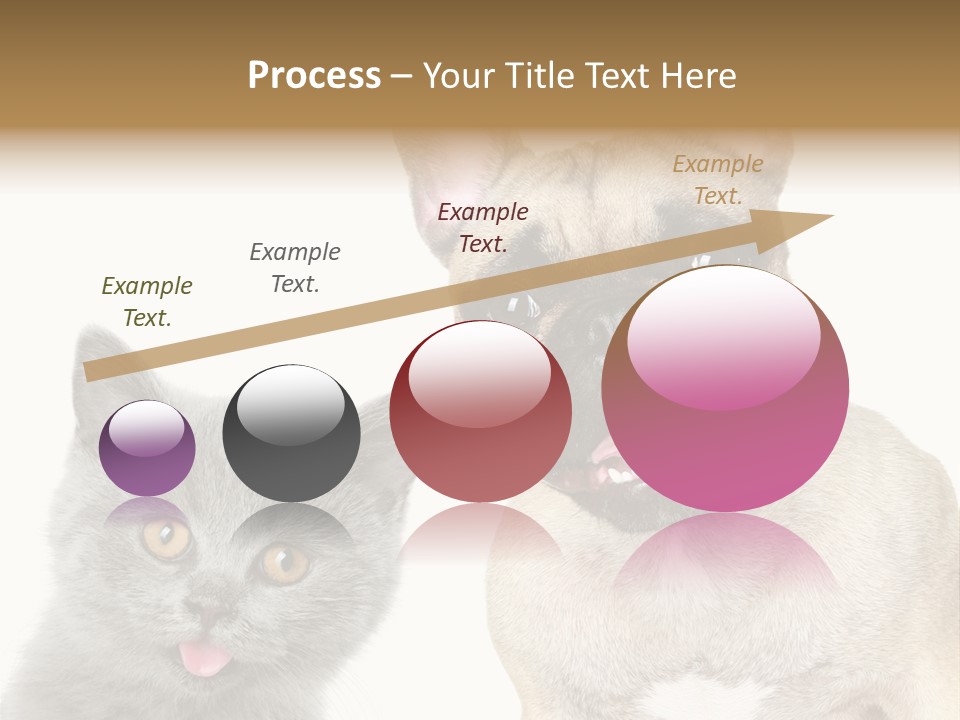 Defender Watching Puppy PowerPoint Template