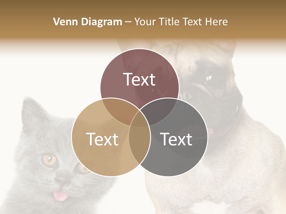 Defender Watching Puppy PowerPoint Template