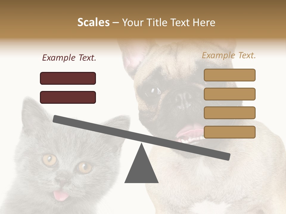 Defender Watching Puppy PowerPoint Template