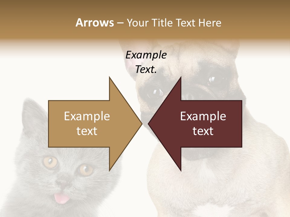 Defender Watching Puppy PowerPoint Template