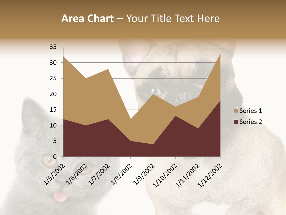Defender Watching Puppy PowerPoint Template