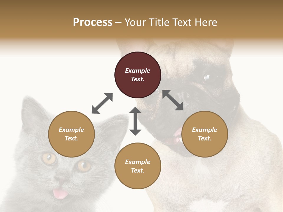 Defender Watching Puppy PowerPoint Template