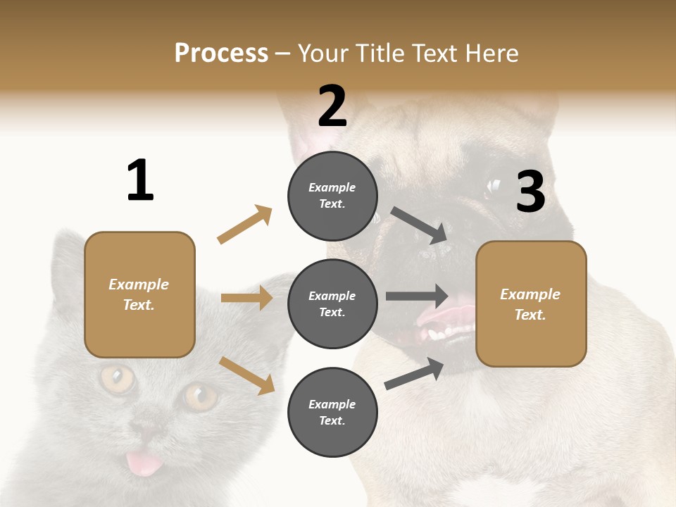 Defender Watching Puppy PowerPoint Template