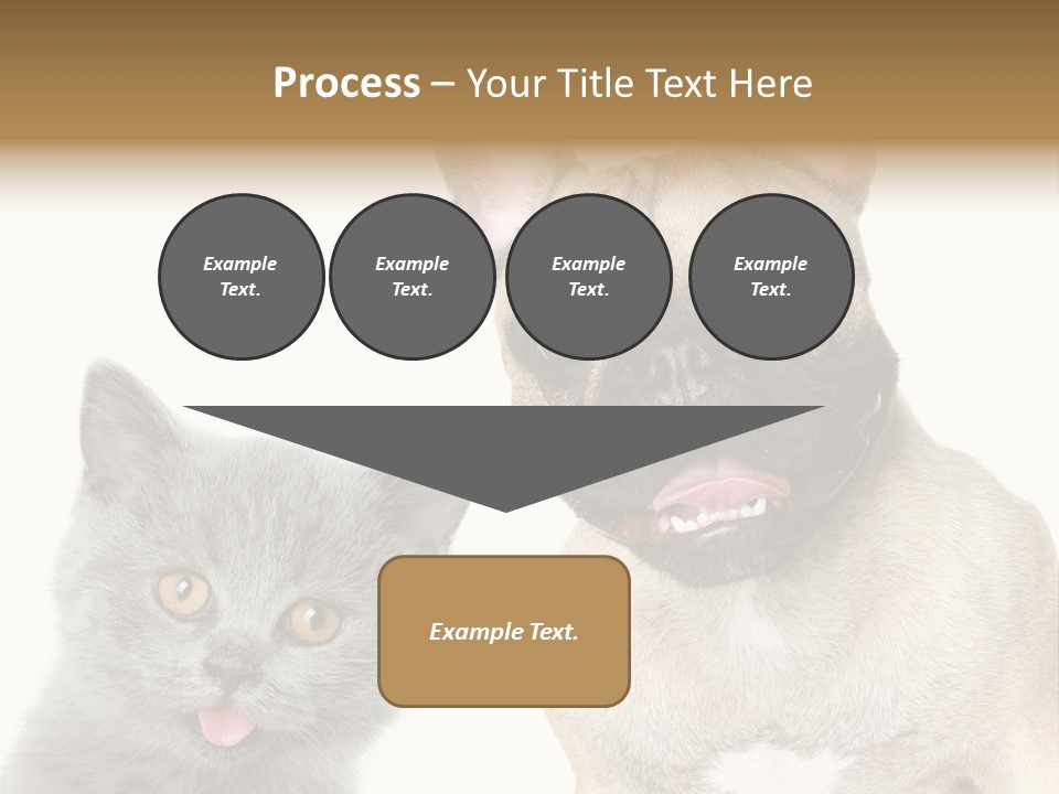 Defender Watching Puppy PowerPoint Template