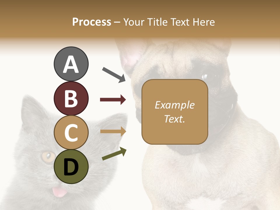 Defender Watching Puppy PowerPoint Template