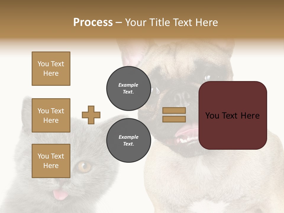 Defender Watching Puppy PowerPoint Template