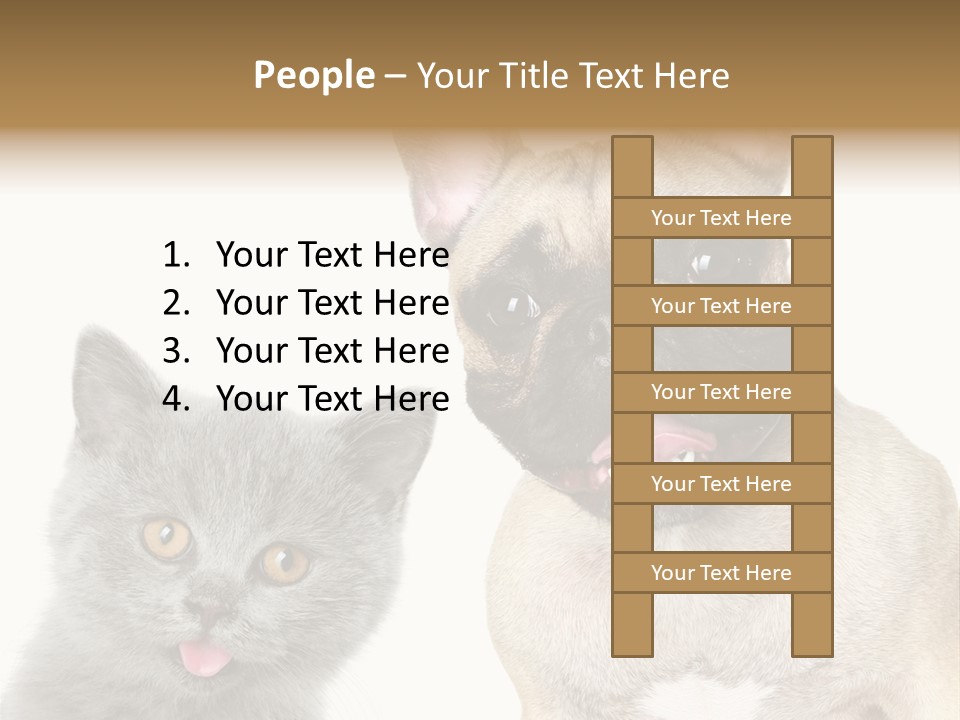 Defender Watching Puppy PowerPoint Template