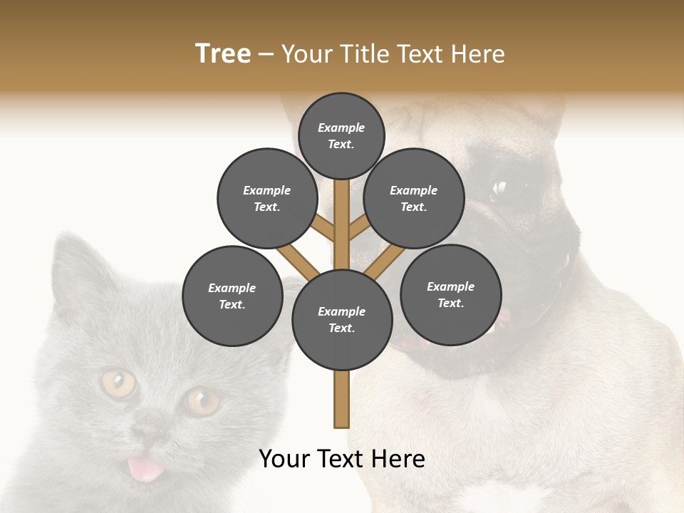 Defender Watching Puppy PowerPoint Template