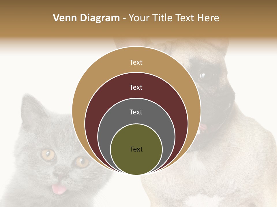 Defender Watching Puppy PowerPoint Template