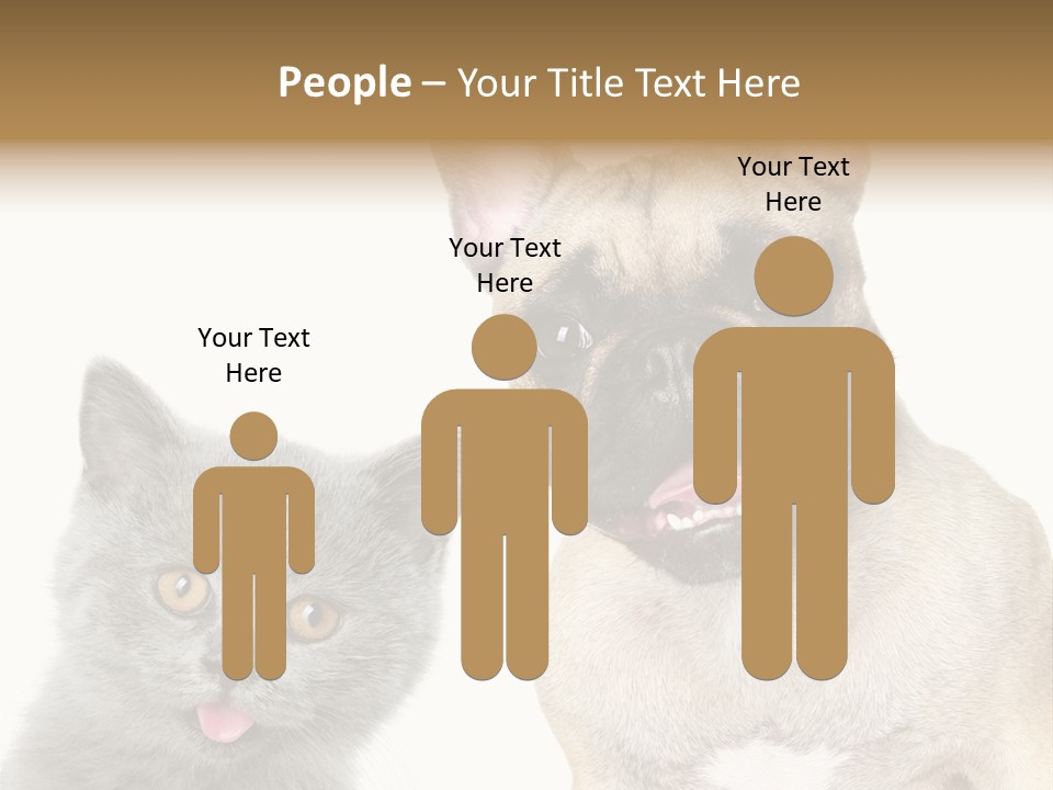 Defender Watching Puppy PowerPoint Template