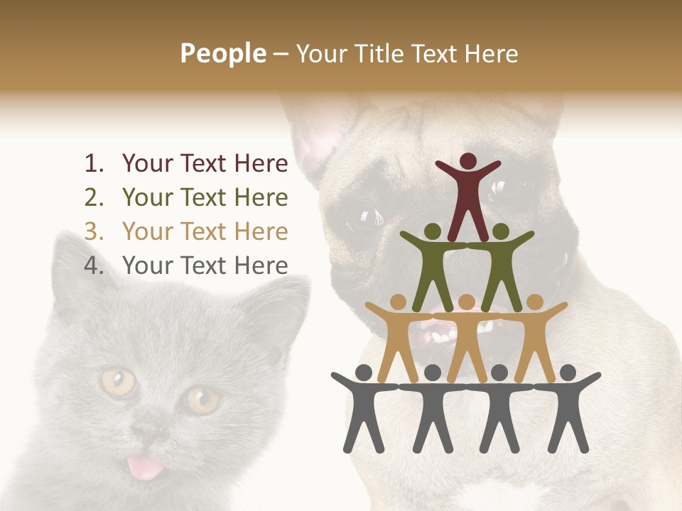 Defender Watching Puppy PowerPoint Template