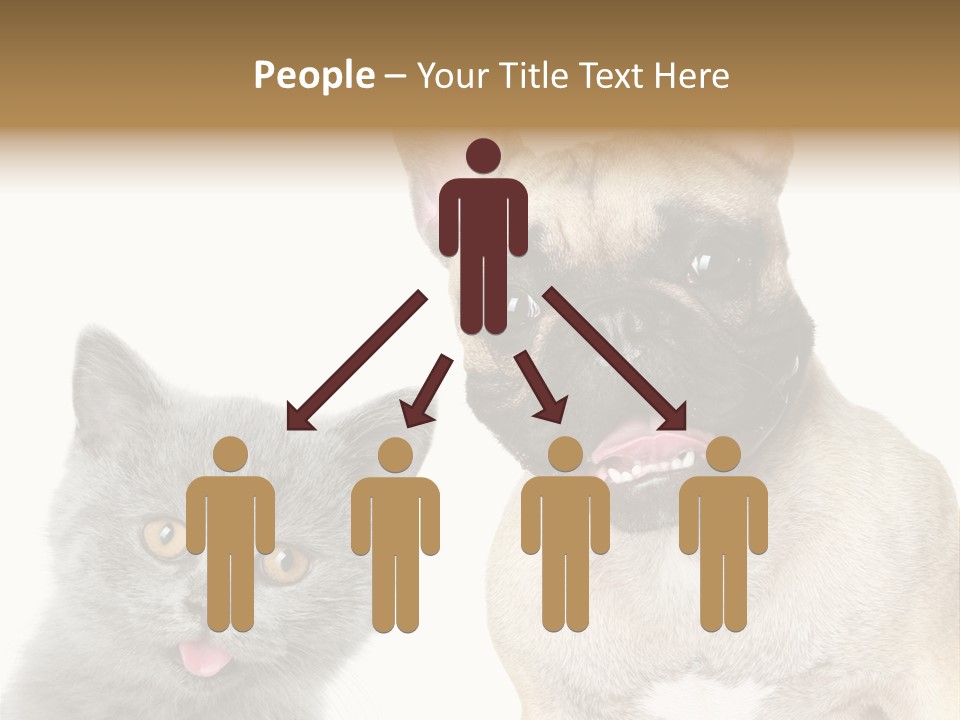 Defender Watching Puppy PowerPoint Template