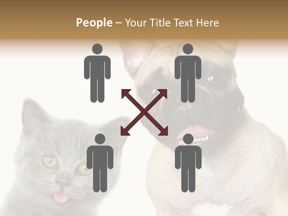 Defender Watching Puppy PowerPoint Template