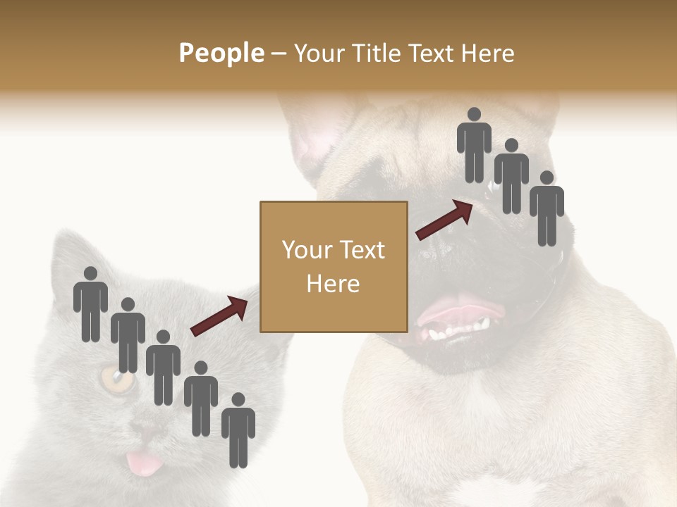 Defender Watching Puppy PowerPoint Template