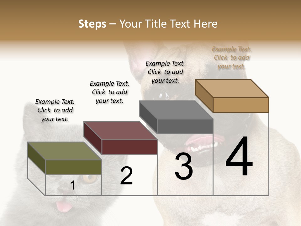 Defender Watching Puppy PowerPoint Template