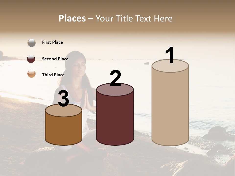 Beauty Bra Yoga PowerPoint Template