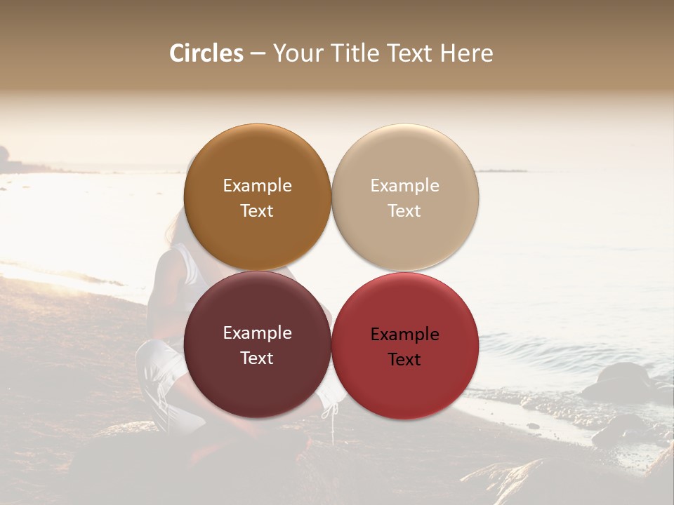 Beauty Bra Yoga PowerPoint Template