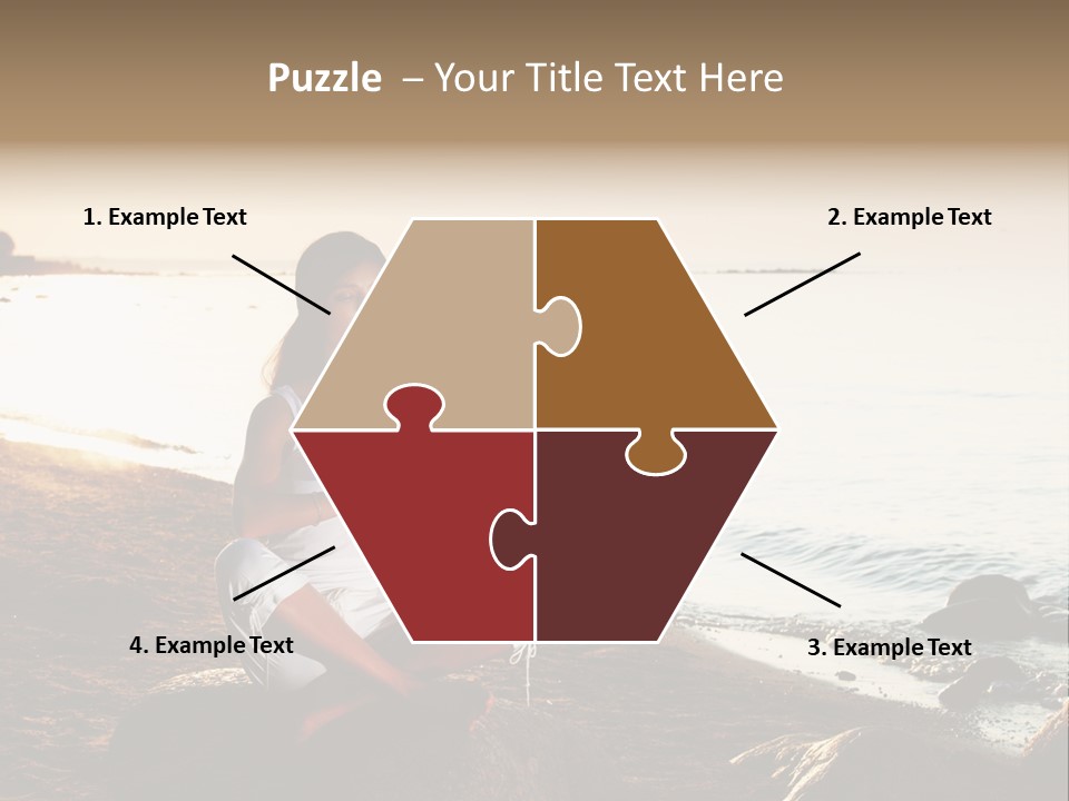 Beauty Bra Yoga PowerPoint Template