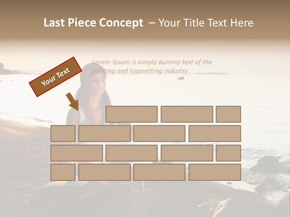 Beauty Bra Yoga PowerPoint Template