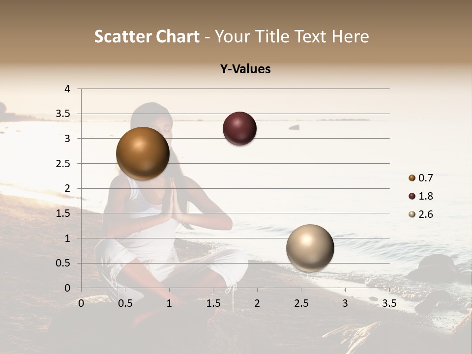 Beauty Bra Yoga PowerPoint Template