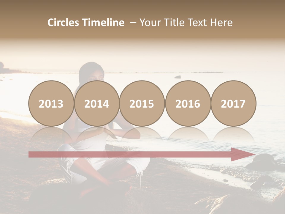 Beauty Bra Yoga PowerPoint Template