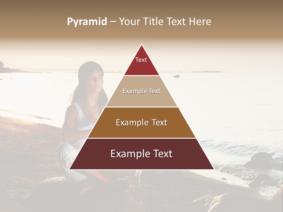 Beauty Bra Yoga PowerPoint Template